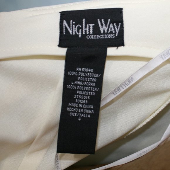 Cream Gold Sequin Formal Dress - Picture 5 of 6